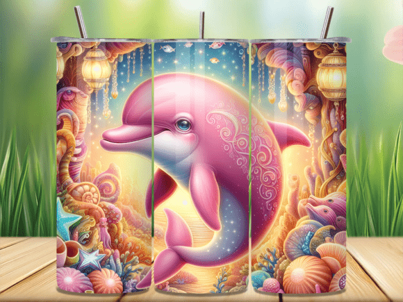 Mastering Sublimation with the Pink Dolphin Ocean World Tumbler Wrap