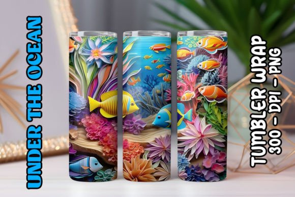 Sea World Tumbler Wrap 14: A Practical Asset for Sublimation Creators