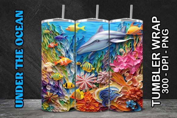 Sea World Tumbler Wrap 16: A Digital Design Guide for Sublimation Creators