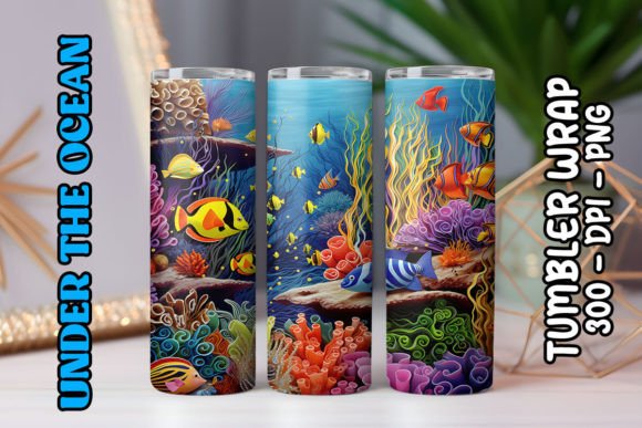 Sea World Tumbler Wrap 38: Bringing Ocean Life to Custom Drinkware